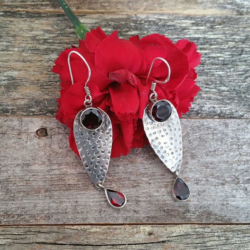 Moroccan Bohemian Pendant Earrings Boho Tribal